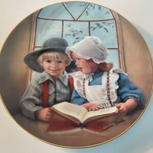 💚5 Little Tutor by Sandra Kuck Days Gone By Vintage 1983 Reco Collectors Plate